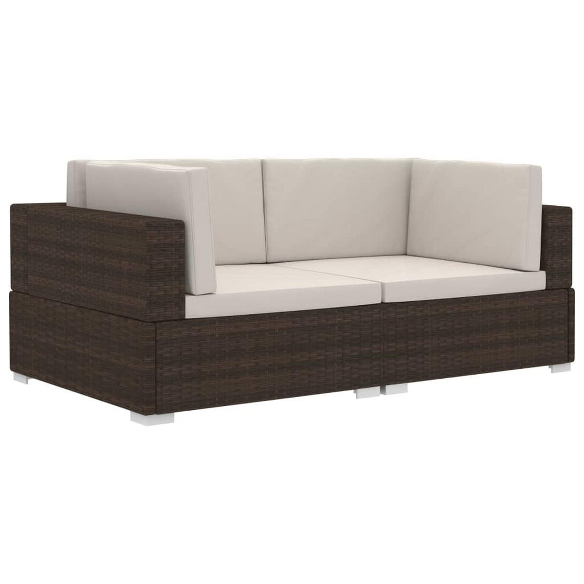 GARTENSOFA PYLOD 70/54/70 cm （2-SITZER） - Braun, Holz (70/54/70cm) - ZMH