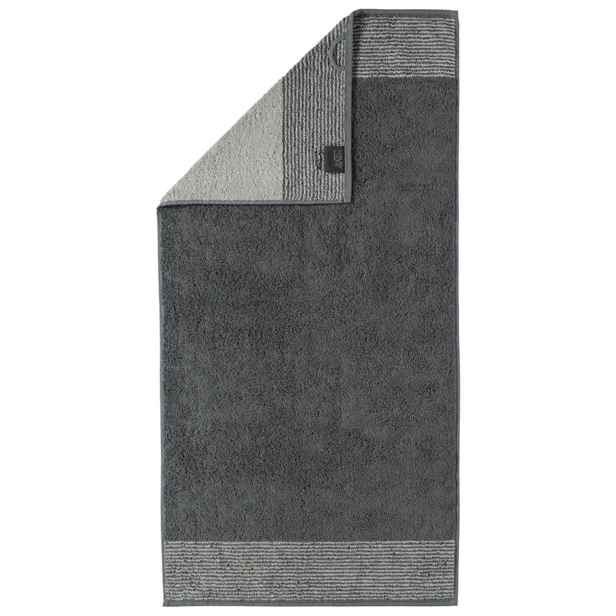 HANDTUCH Unisex Luxury Home C Two-Tone Grau Baumwolle 10er Pack - Schieferfarben, Naturmaterialien (50/100cm) - Cawoe