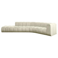 ECKSOFA modulares Sofa Tilmo-L1 - 399x194x70 cm Beige - Beige, Holzwerkstoff/Textil (399/194cm) - ALTDECOR