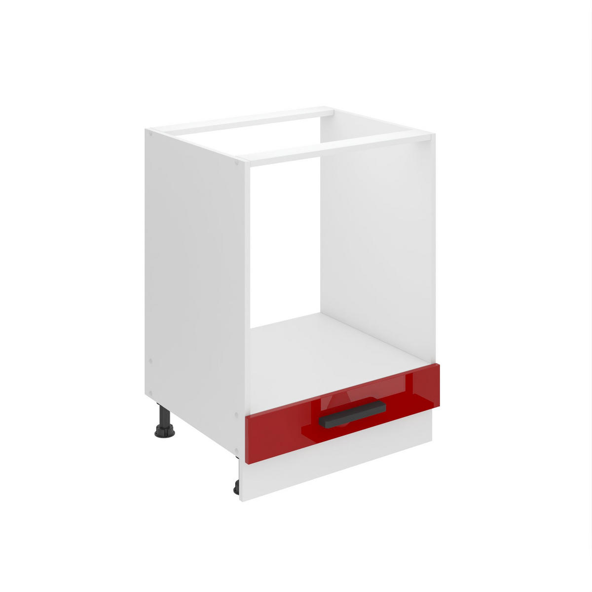KÜCHENUNTERSCHRANK 60 cm SDP ohne Arbeitsplatte, ohne Tür, Rot - Rot, Holz (60/82/51.6cm) - B BELINI GROUP