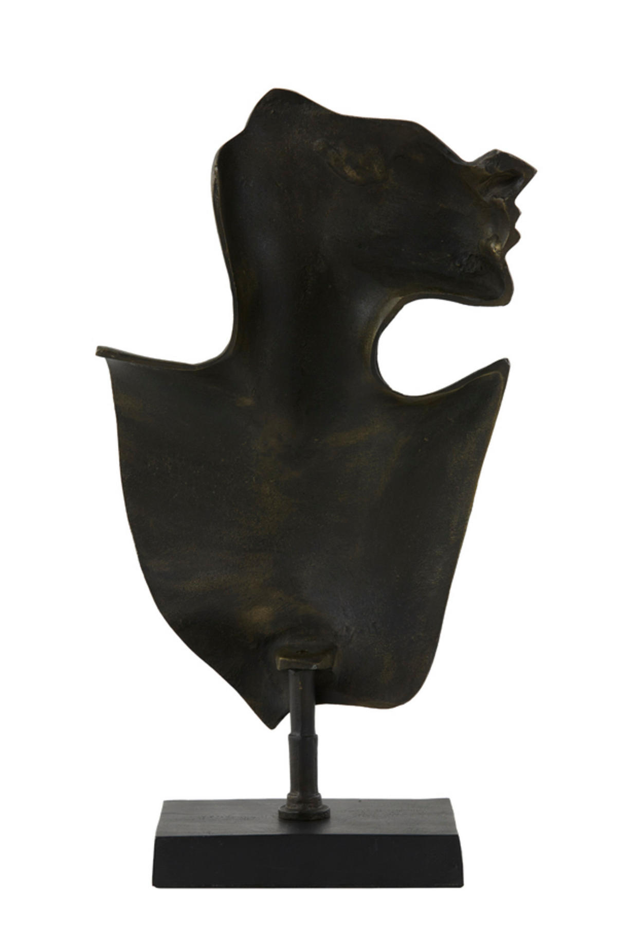 ORNAMENT Gesicht Bronze 23/11/45 cm - Bronzefarben, Metall (11/45/23cm) - Light & Living