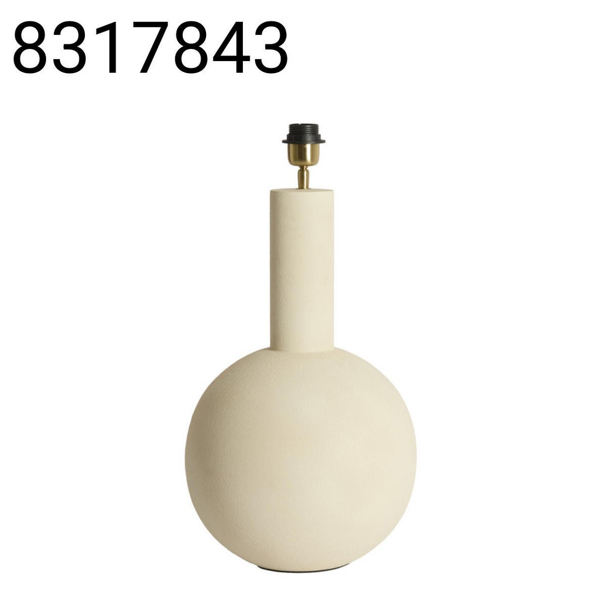 LAMPENFUSS Benao - Weiß - 31/31/53 cm - Weiß, Metall (31/31/53cm) - Light & Living