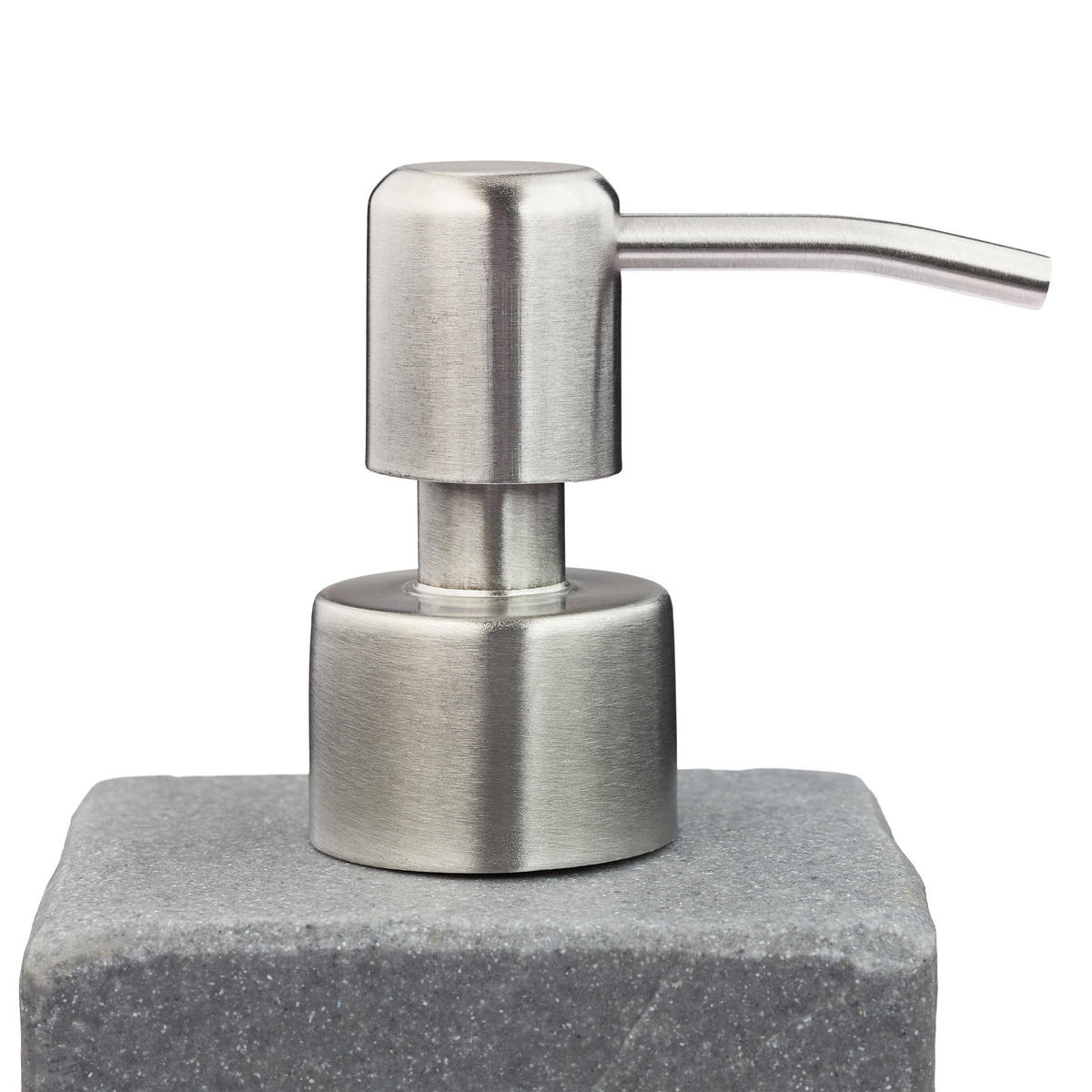 SEIFENSPENDER - Grau, Kunststoff/Metall (7.5/17.5/8cm) - Relaxdays
