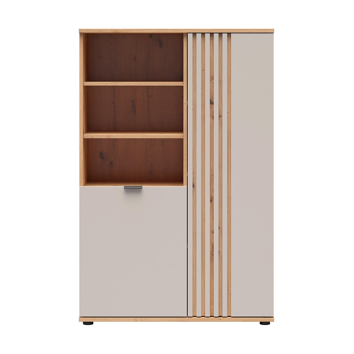 BÜCHERREGAL Ezra Kaschmir - Beige, Holzwerkstoff (90/137/40cm) - Petits-meubles