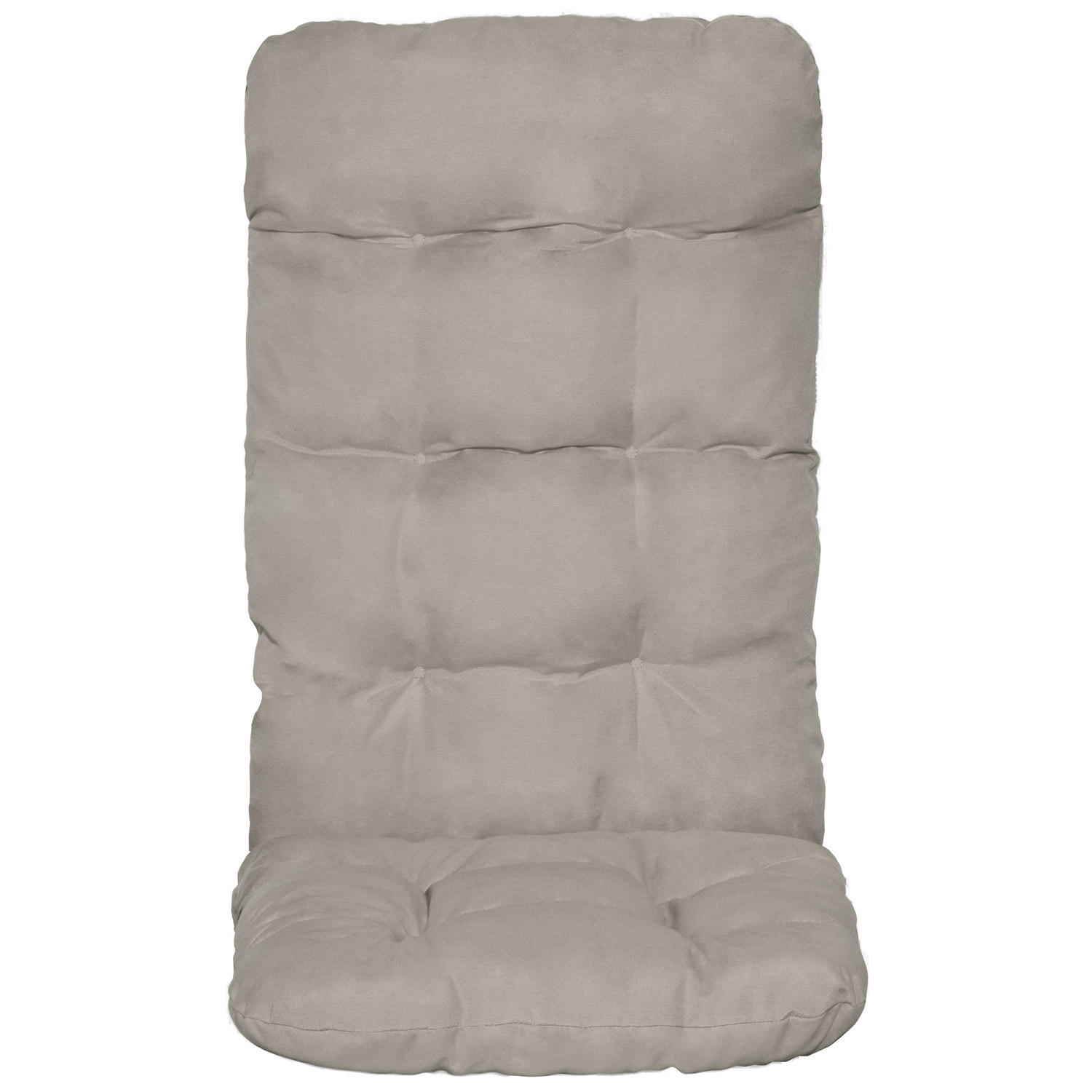 HOCHLEHNERAUFLAGE Flair HL 120/50/8cm Hellgrau (2tlg) - Hellgrau, Textil (50/8/120cm) - Beautissu 