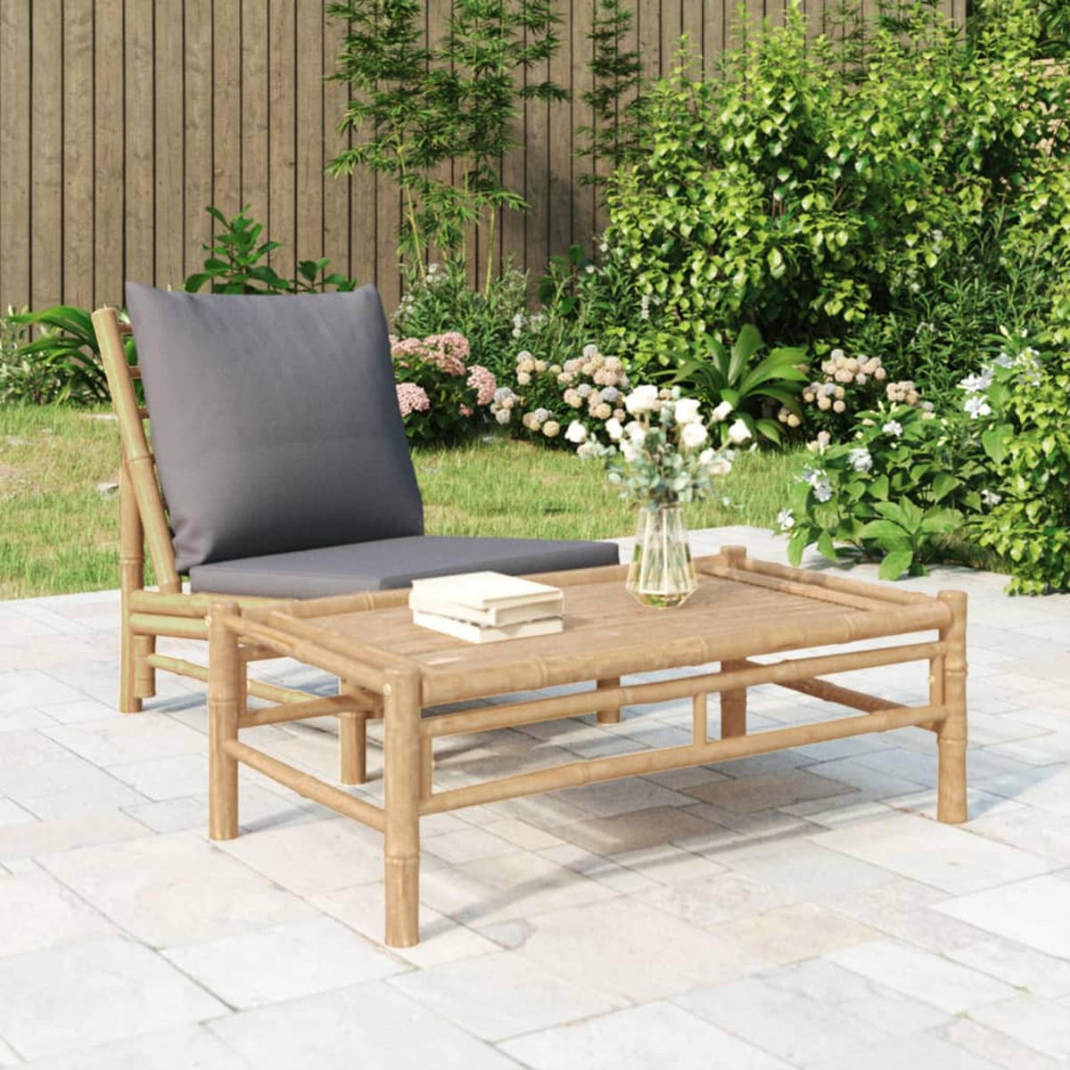 GARTEN-COUCHTISCH 100/55/33 Cm Bambus - Braun, Naturmaterialien (100/55/33cm) - vidaXL