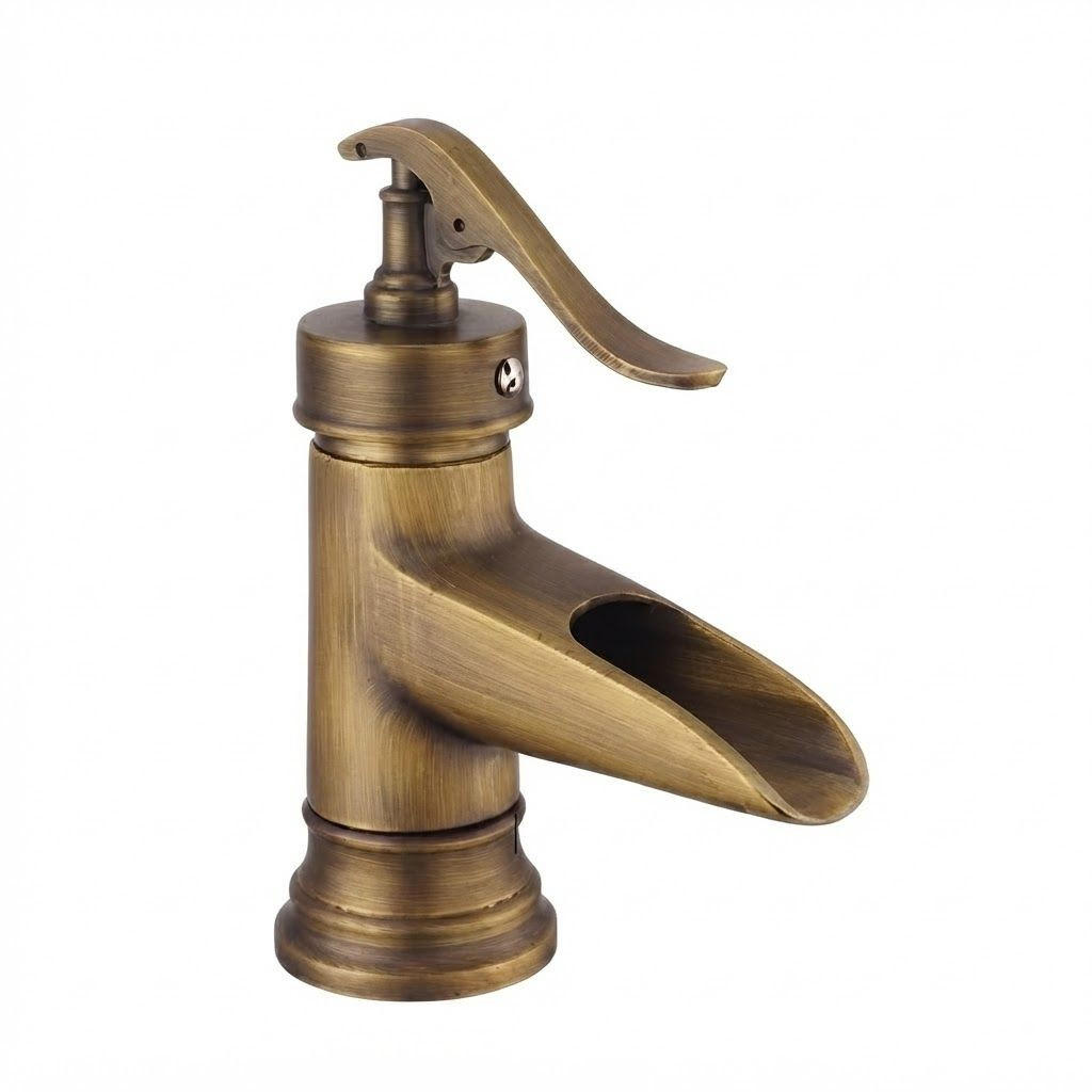 BADEZIMMERARMATUR, 18.5 x 10.5 cm, gold - Goldfarben, Metall (30/15/20cm) - Vallsero