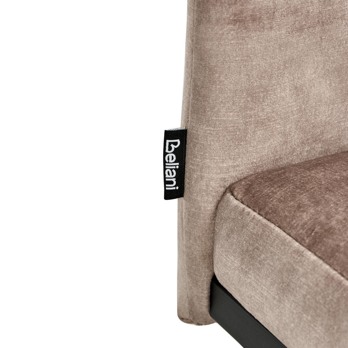 ESSZIMMERSTUHL 4er-Set Stoff Taupe Cisco - Taupe, Textil (43/98/50cm) - Beliani