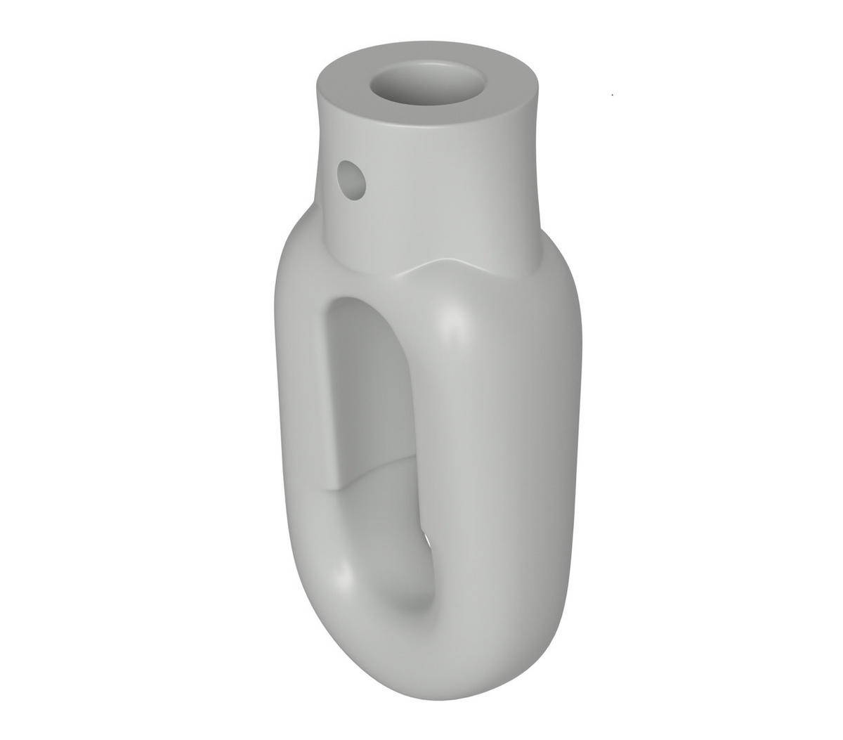 MARKISENÖSE Oval 12 mm Ral 7035 für Fleischerhaken - Grau, Kunststoff (1.2/6.5/6.5cm) - BAUHELD