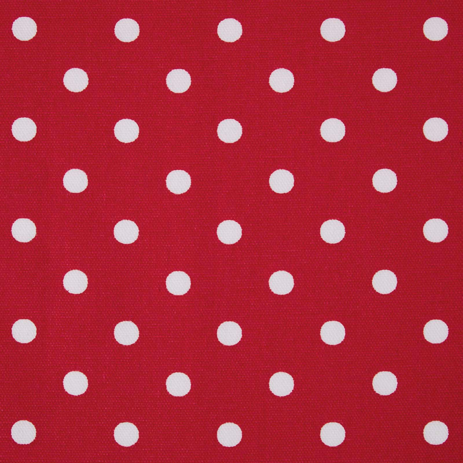 BAUMWOLLSTOFF Meterware Punkte rot, 150 cm - Rot, Textil (150/100cm) - Homescapes