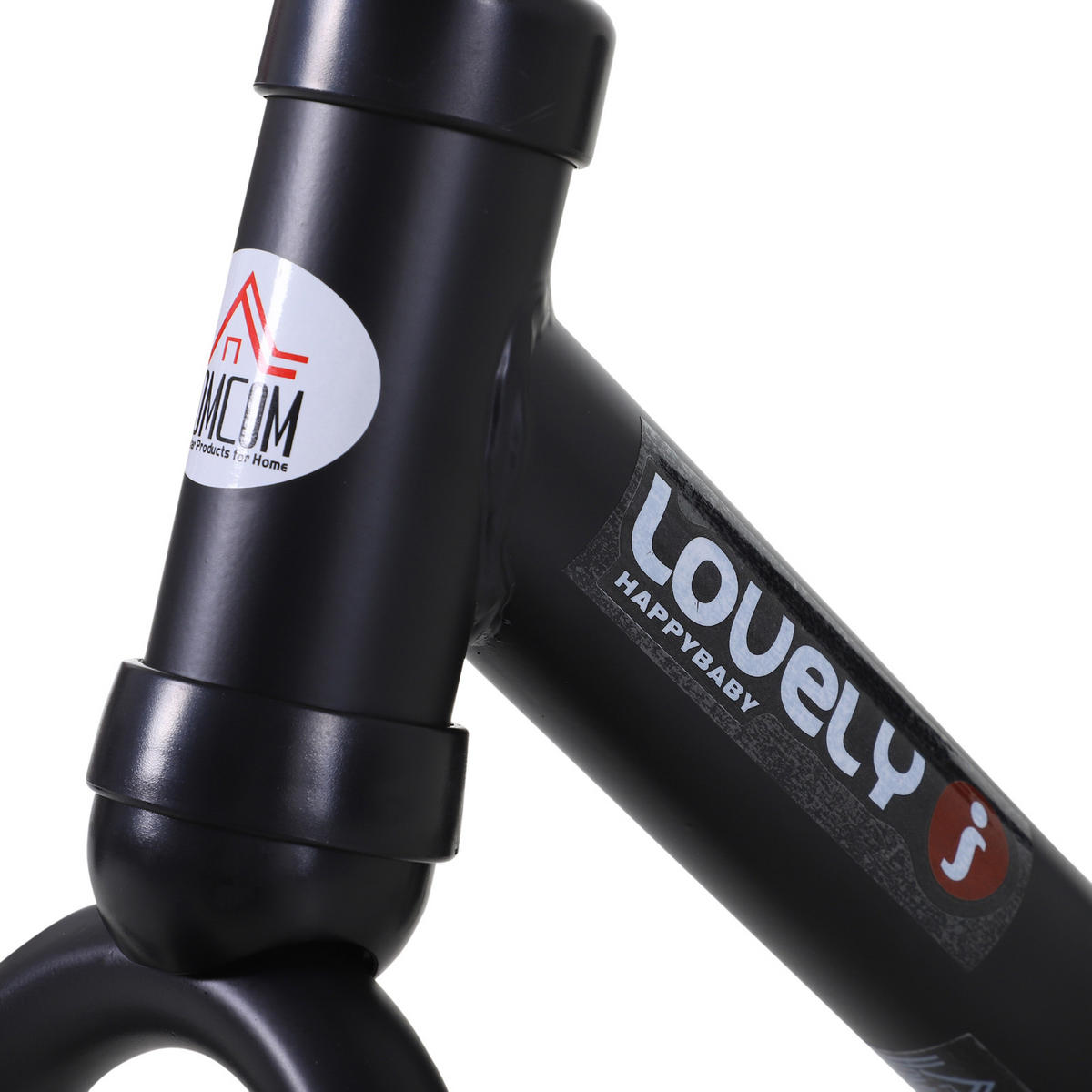 LAUFRAD DE-18541 2-in-1 mit Pedalen & Stützrädern Schwarz - Schwarz, Metall (85/36/54cm) - ComfortXL