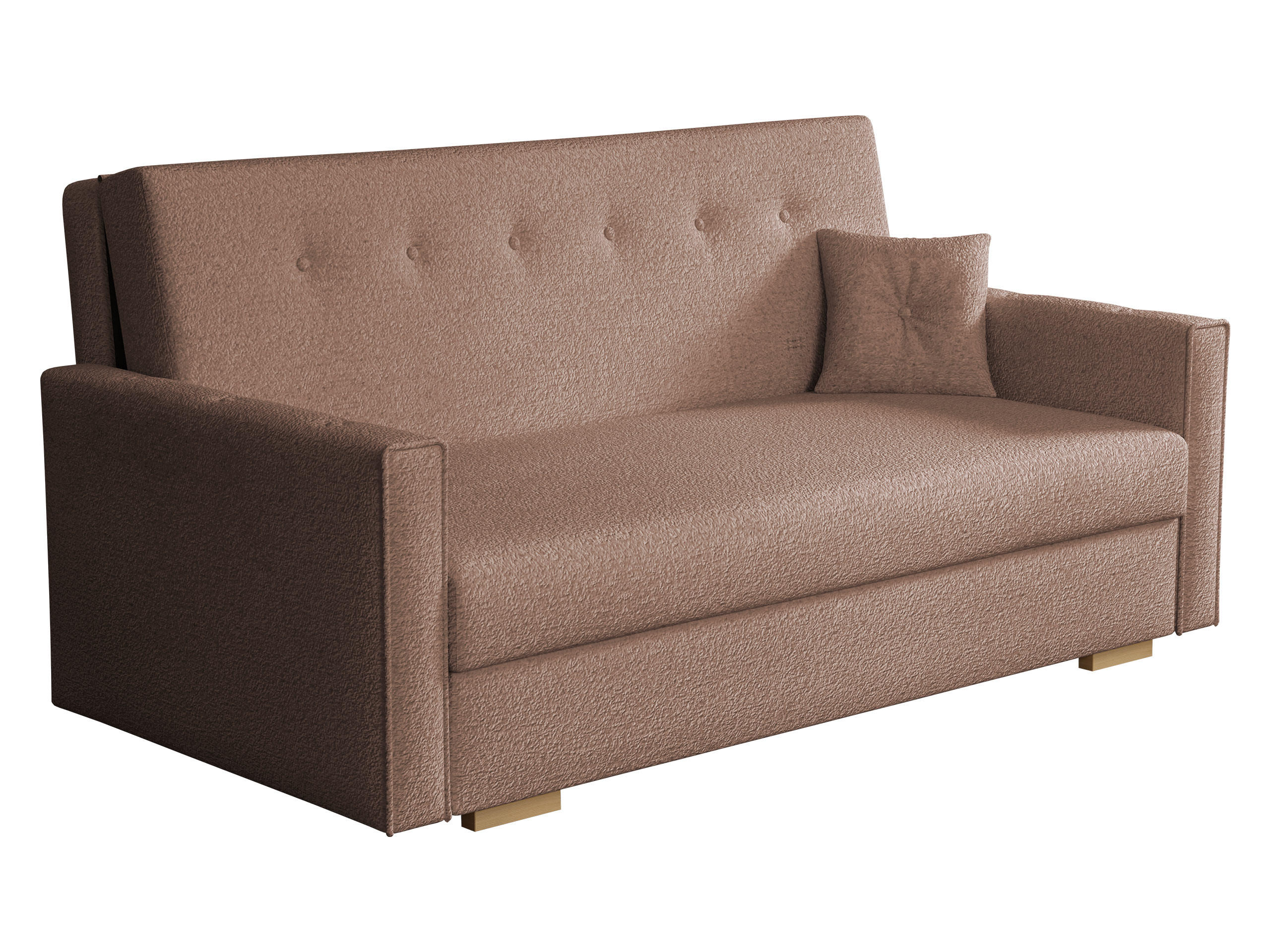 SCHLAFSOFA Viva Sonic IV - Schwarz/Braun, Holz/Textil (173/85/100cm) - MIRJAN24