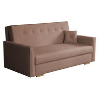 SCHLAFSOFA Viva Sonic IV - Schwarz/Braun, Holz/Textil (173/85/100cm) - MIRJAN24