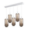 HÄNGELEUCHTE Velo 5-flammig Klar Ø 18cm - Klar/Weiß, Glas (18/18/33cm) - s.luce