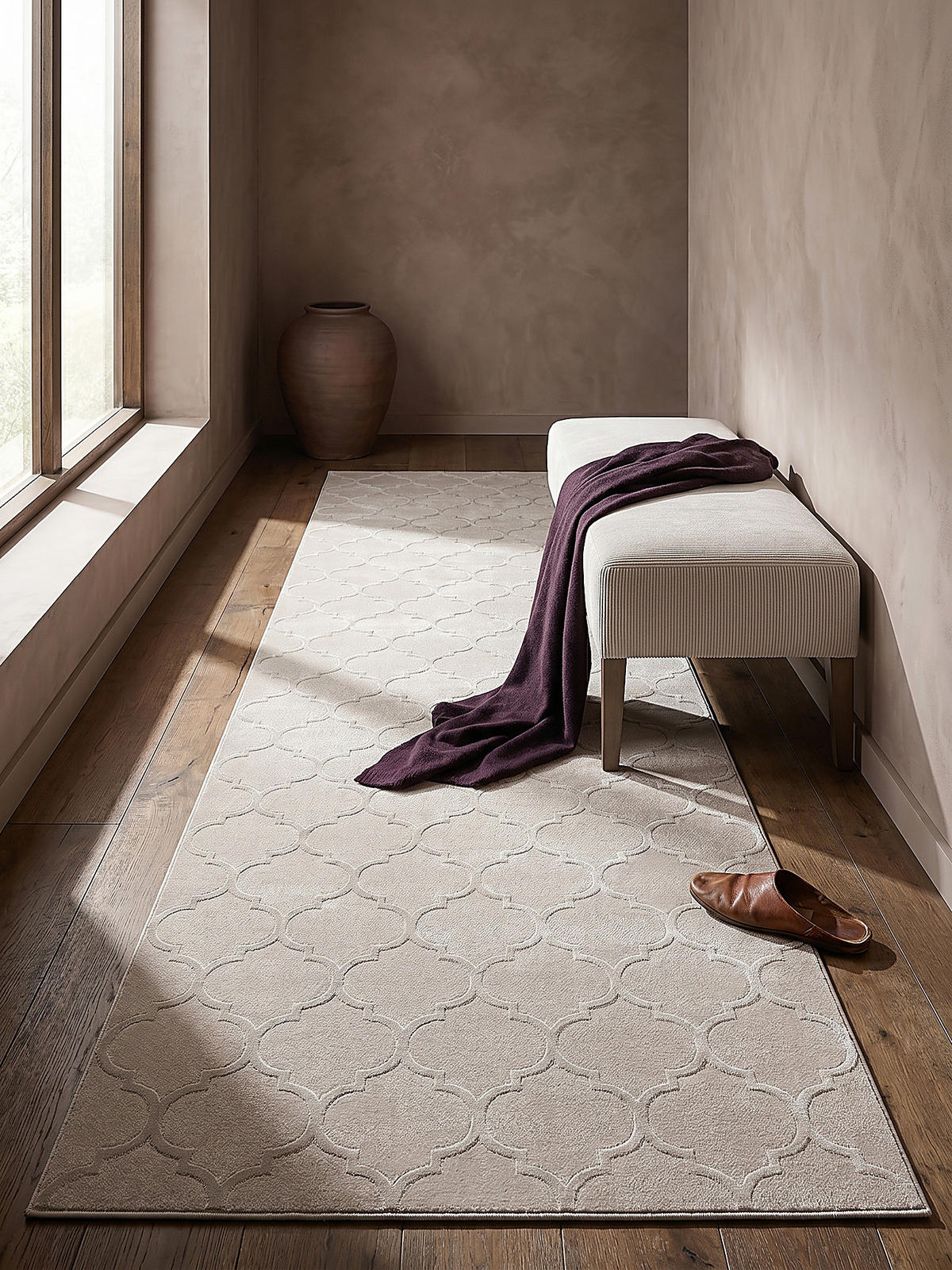 TEPPICHLÄUFER Orientalisch ERESMA Polyester Beige 80 x 150 cm - Beige, Textil (80/150cm) - KADIMA DESIGN