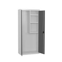 PUTZMITTELSCHRANK Amego HxBxT 180x80x40 cm 3x Fachboden Anthrazit-Weiß - Anthrazit, Metall (80/180/40cm) - PROREGAL