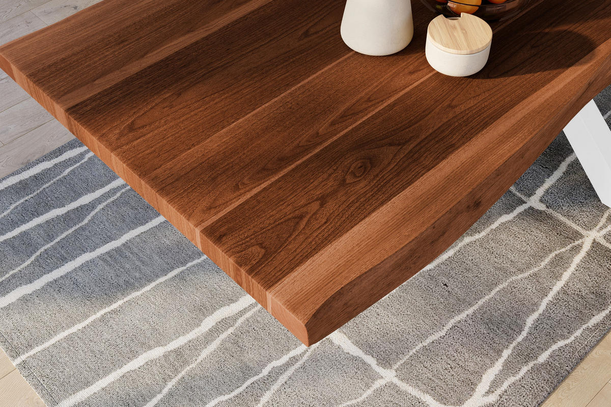 ESSTISCH TITAN - Braun/Weiß, Holz (110/280/79cm) - SAM