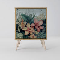SIDEBOARD HEAVENLY BLOOM, Eichefarben, 57,5x42x77,5 cm, Schräge Buchenholzfüße - Eichefarben/Buchefarben, Holzwerkstoff/Buchenholz (57.5/77.5/42cm) - SpaceRebels