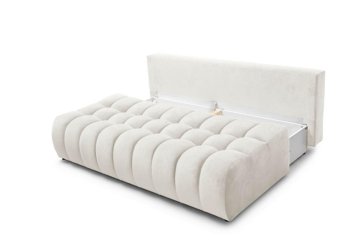 SOFA 200 cm in Weiß - Weiß, Textil (200/92/115cm) - Home Collective
