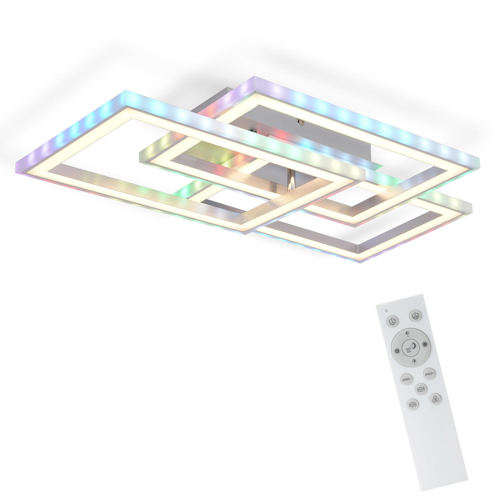 LED-DECKENLEUCHTE Lieselotte 54/34/9 cm - Weiß, Metall (54/34/9cm) - Nettlife