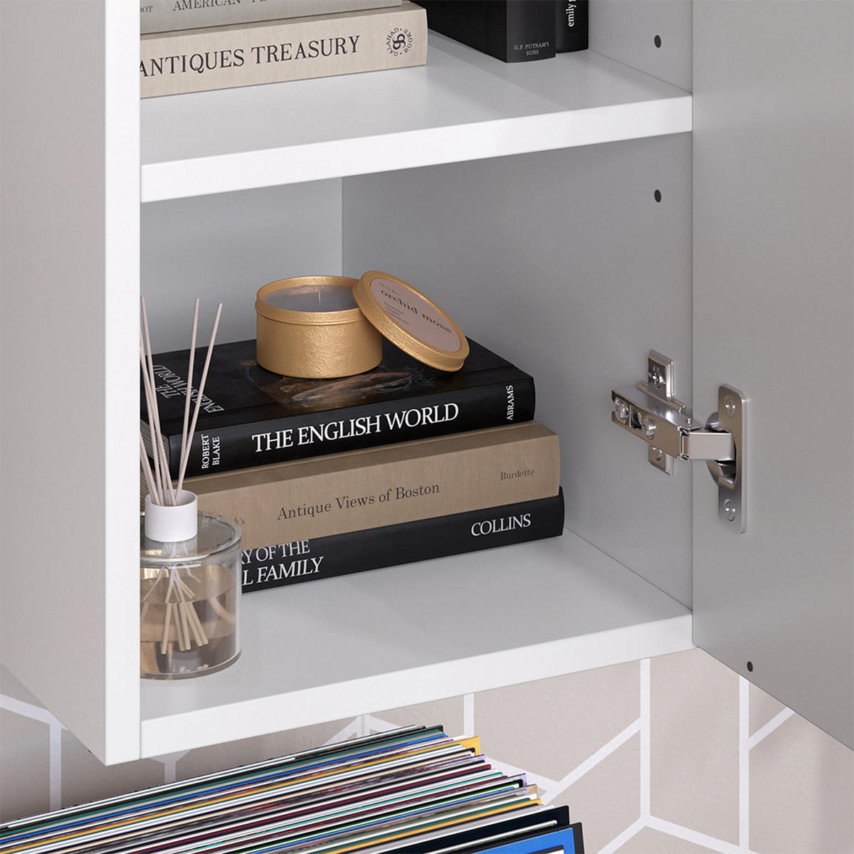 UNIVERZÁLNÍ SKŘÍŇ Wido Bílá/Sonoma - bílá, kompozitní dřevo (30.2/120/40cm) - Vicco