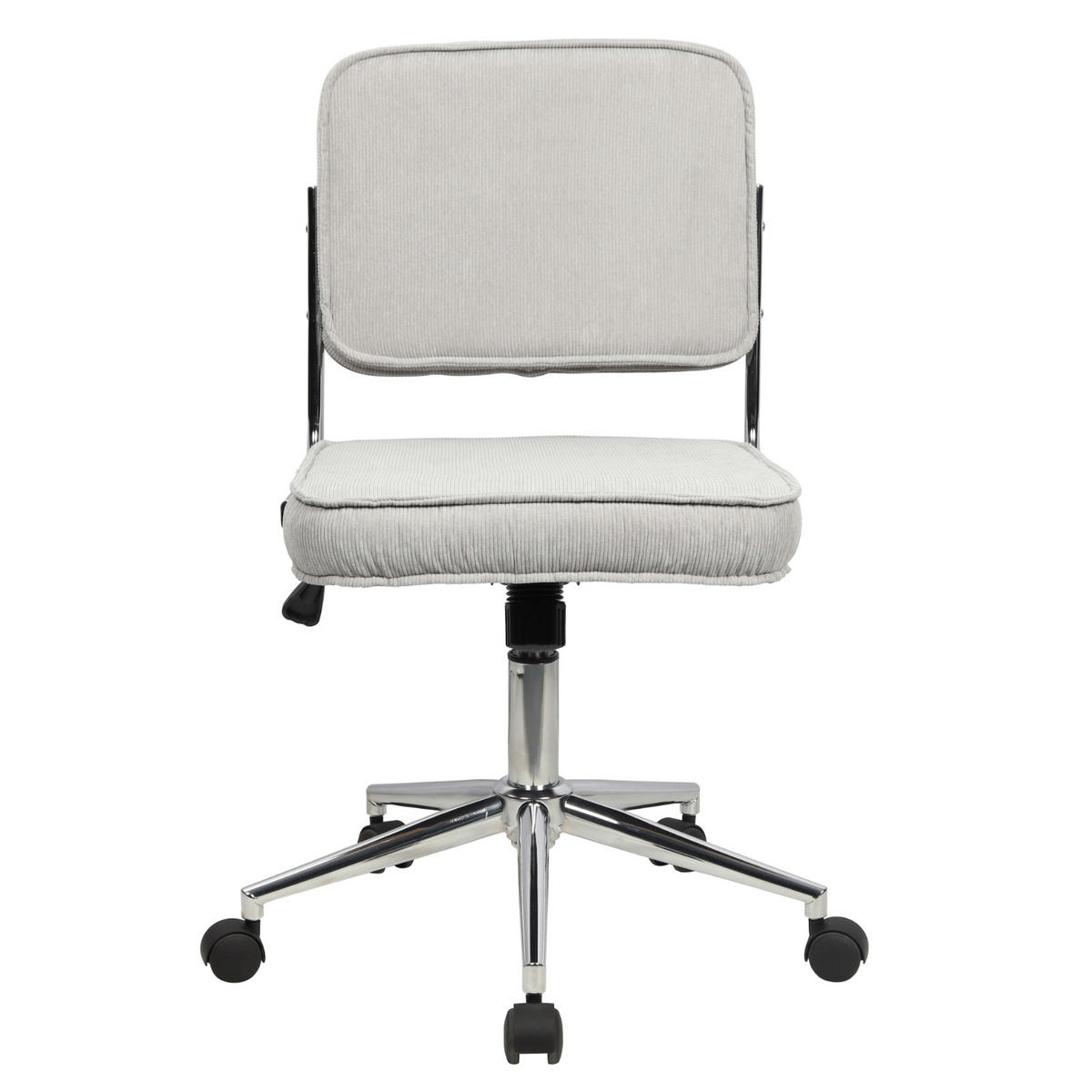 BÜROSTUHL Liv Schreibtischstuhl höhenverstellbar mit Rollen Grau - Grau, Textil (48/94/47cm) - SVITA