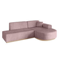 ECKSOFA Ottomane Rechts ARRIO-L1 - 243x171x83 cm Rosa - Rosa, Holzwerkstoff/Textil (243/171cm) - ALTDECOR