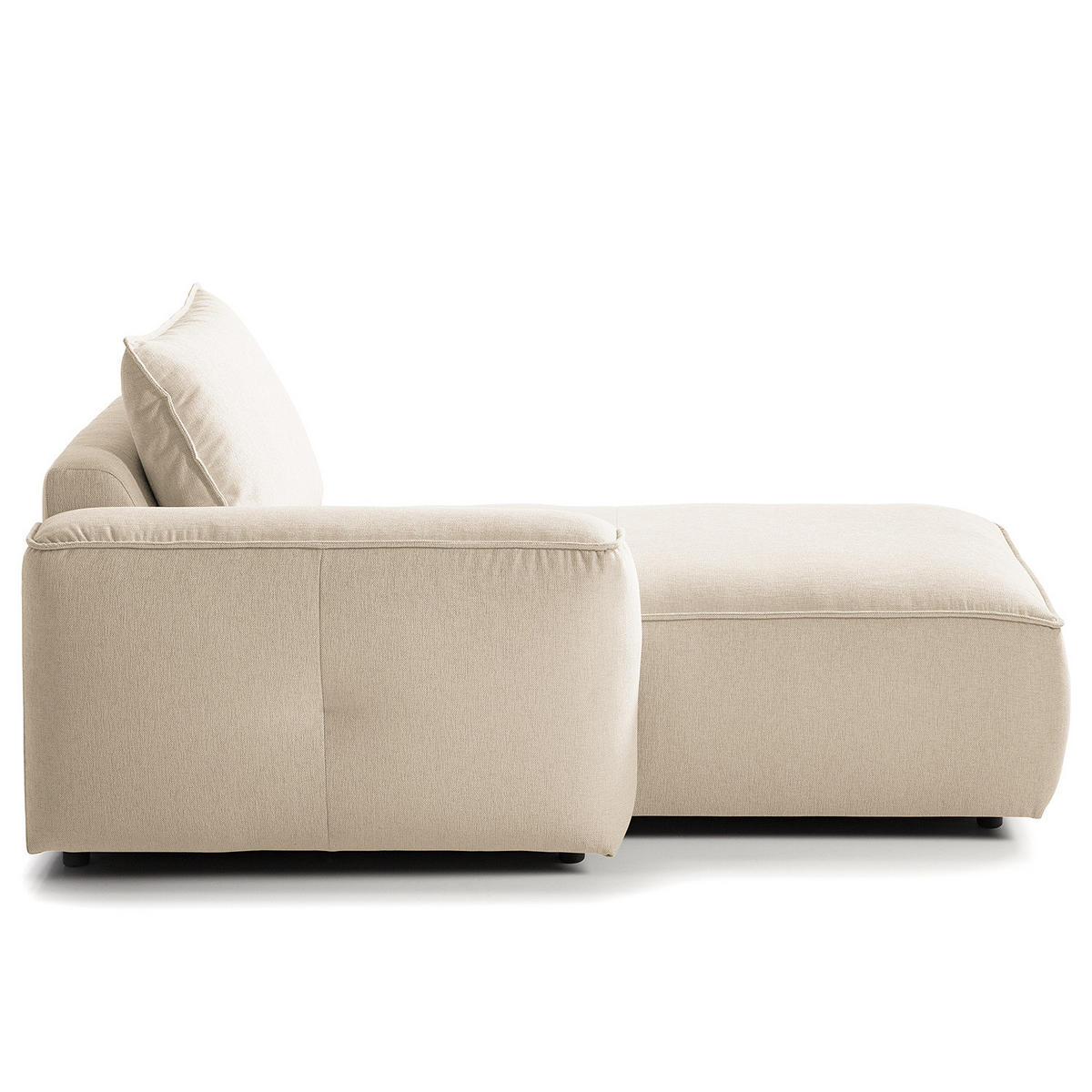 MODULLONGCHAIR - Beige, Holz/Textil (170/82/105cm) - home24