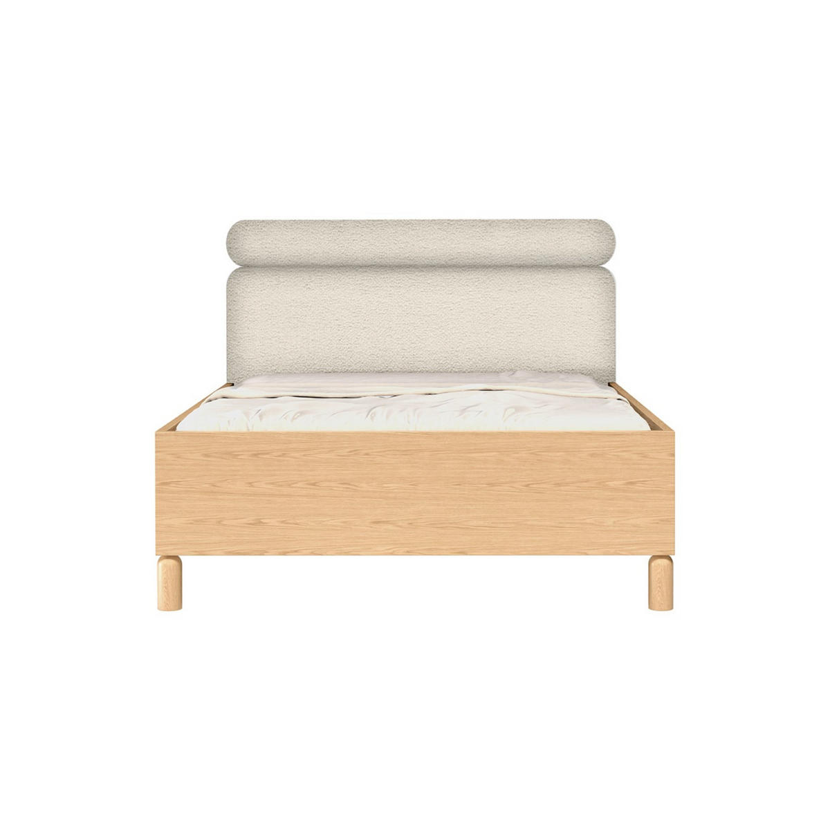 BETT MIT BETTKASTEN Sanden SN-11 160 x 200 cm Eiche Bookmatch - Eichefarben, Holz/Holzwerkstoff (160/200cm) - Koseto