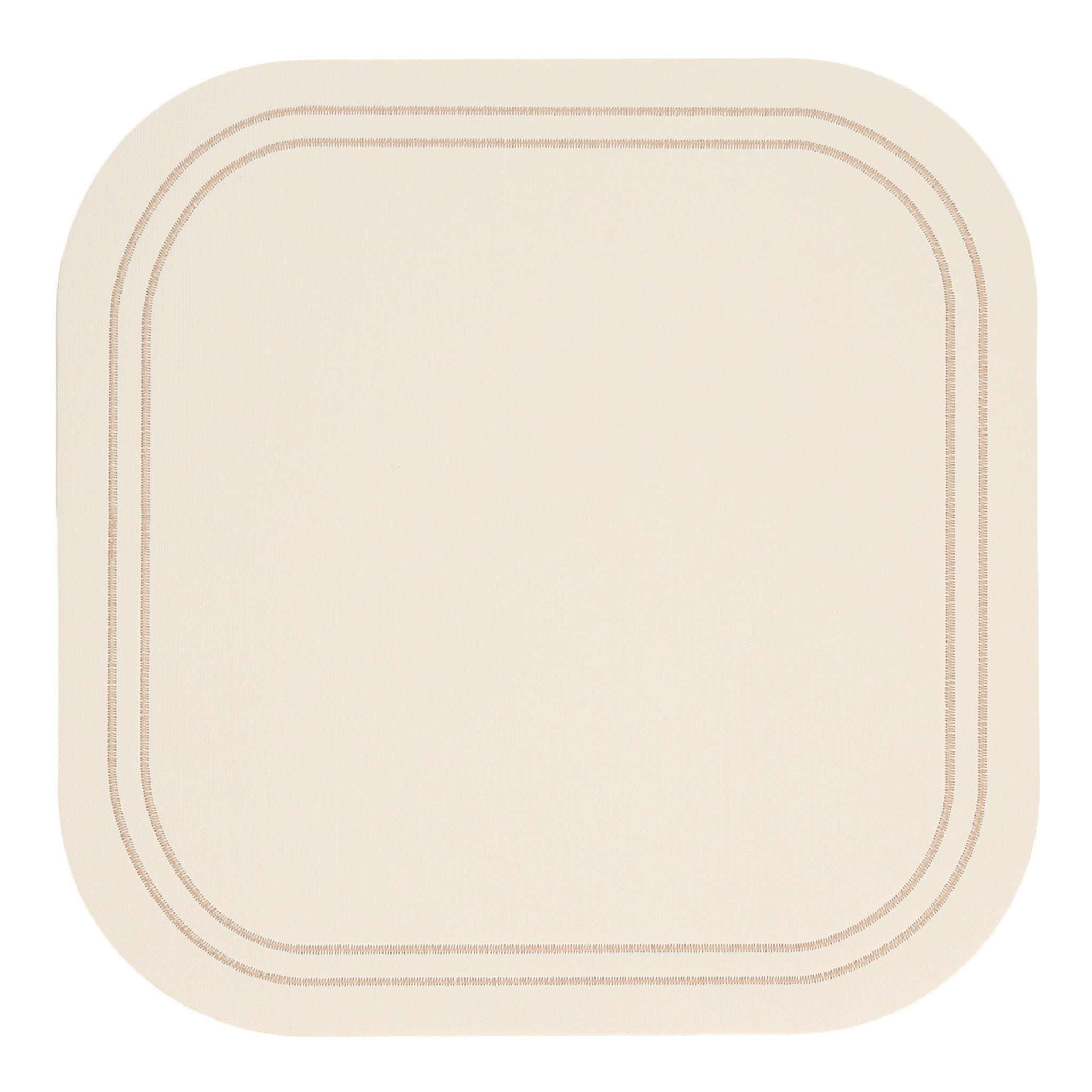 DEKORATIVES TISCHSET Ritero - Weiß, Kunststoff (33/33/1cm) - home&you