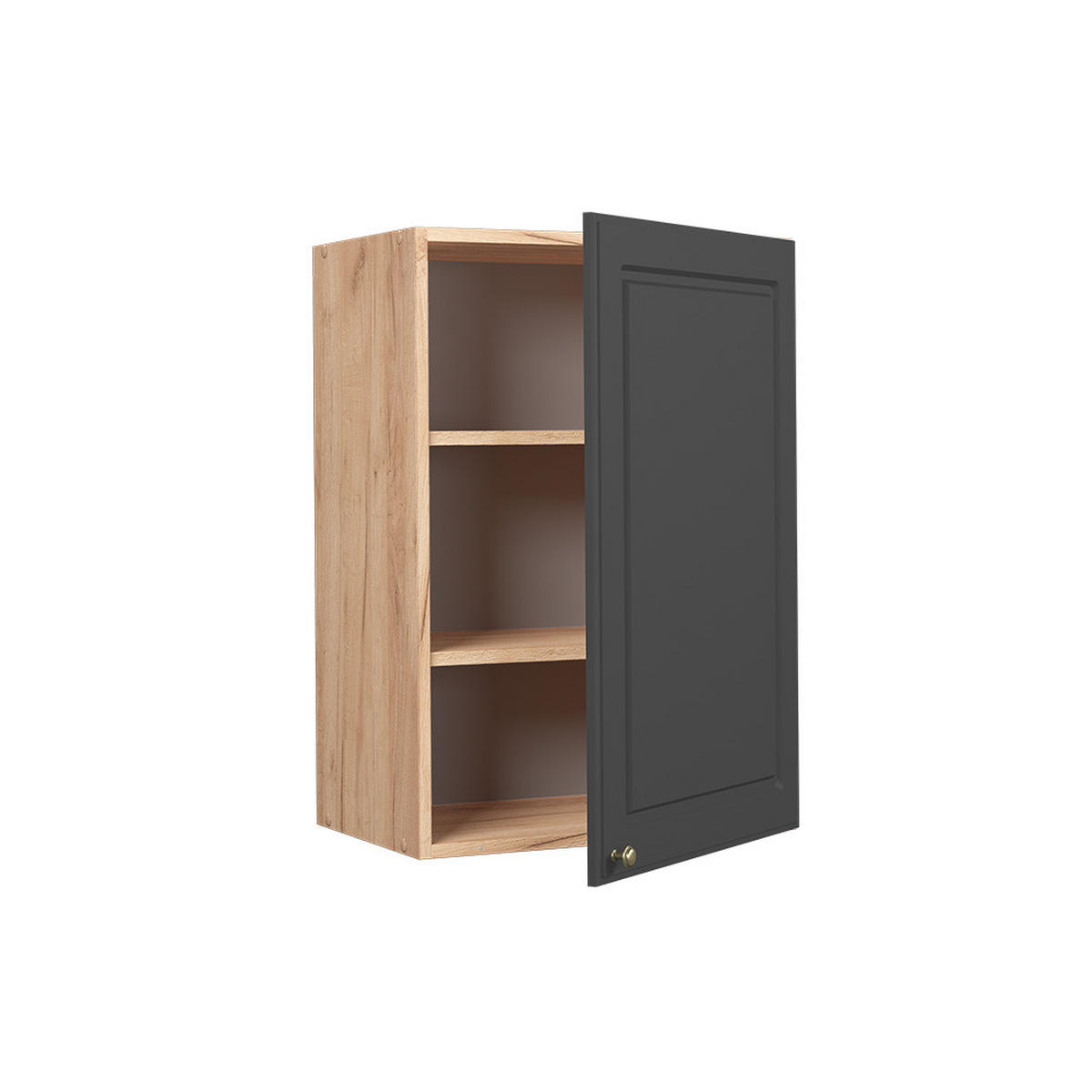 HÄNGESCHRANK Fame-Line Anthrazit-Gold 50 cm - Honigeiche/Anthrazit, Holzwerkstoff (50/72/34.1cm) - Vicco