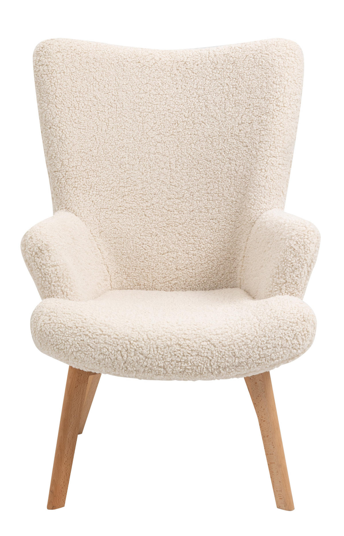 SESSEL Wolle Weiß - Weiß, Textil (64/100/74cm) - Nordlys