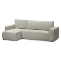 ECKSOFA Kingi Grau - Grau, Textil (244/142cm)