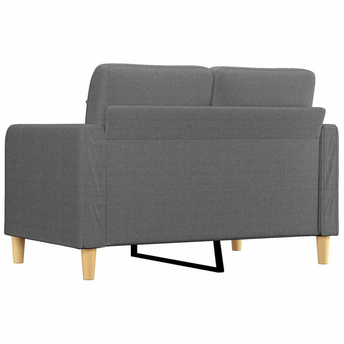 2-SITZER-SOFA Martin - Grau, Textil (138/80/77cm) - Nettlife