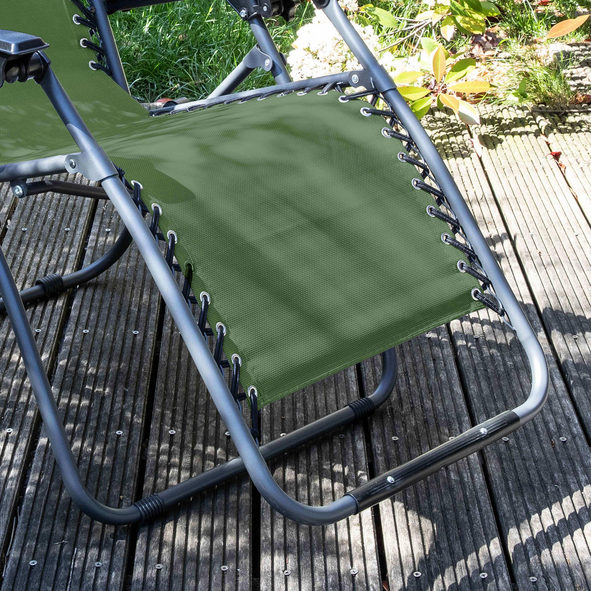 LOUNGESESSEL 2-tlg., Grün - Grün, Metall (160/110/65cm) - Oviala