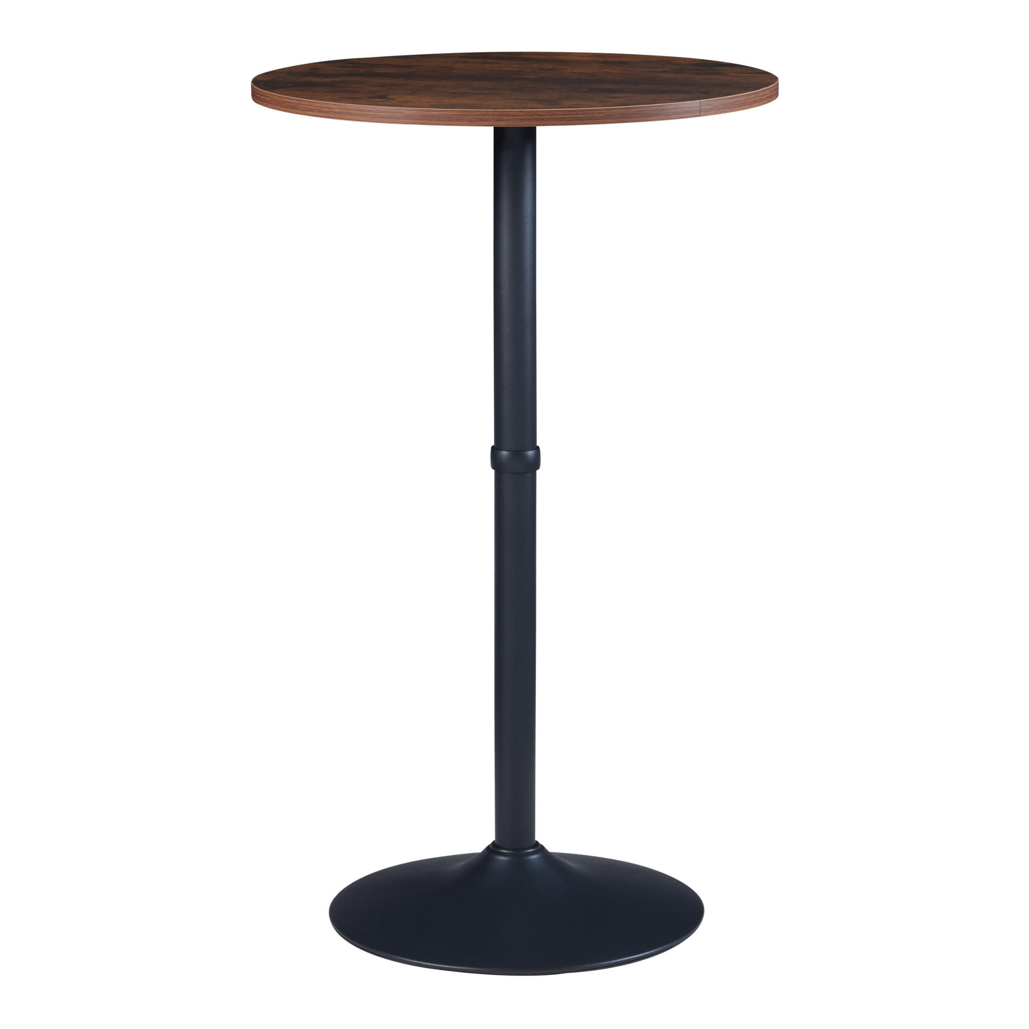 BARTISCH Vantaa - Walnussfarben/Schwarz, Holzwerkstoff/Metall (60/100/60cm) - [en.casa]