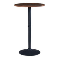 BARTISCH Vantaa - Walnussfarben/Schwarz, Holzwerkstoff/Metall (60/100/60cm) - [en.casa]