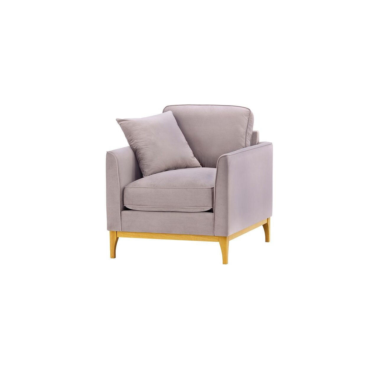 SESSEL Linara-Velluto 14 - Lila, Holz/Textil (81/91/95cm)