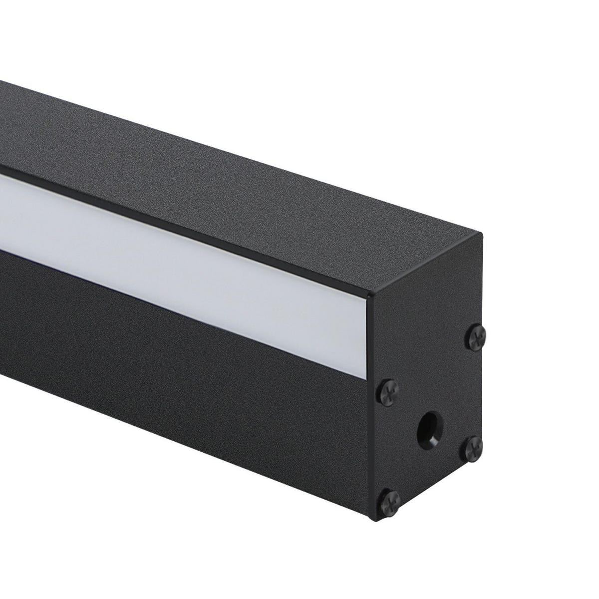 LED-WANDLEUCHTE Flash 2.5/4/100 cm - Schwarz, Metall (4/100/2.5cm) - ZMH