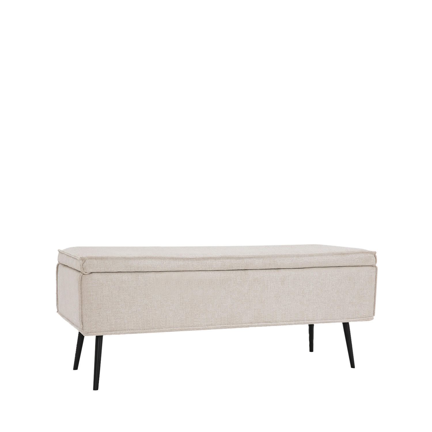 BANK Sanna Beige 109 cm x 43 cm - Beige, Textil (109/43/41cm)