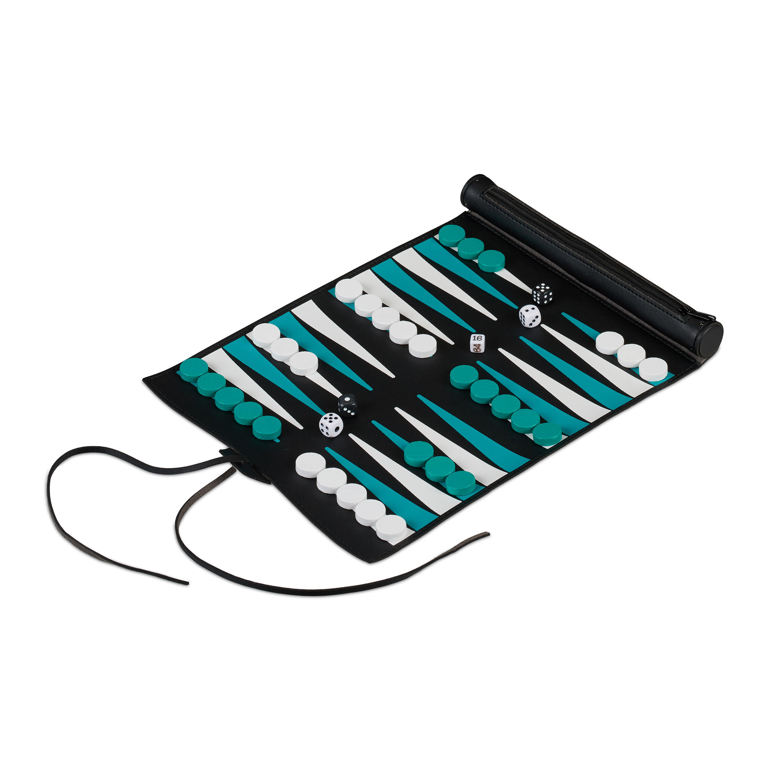BACKGAMMON - Multicolor, Kunststoff (4/4cm) - Relaxdays