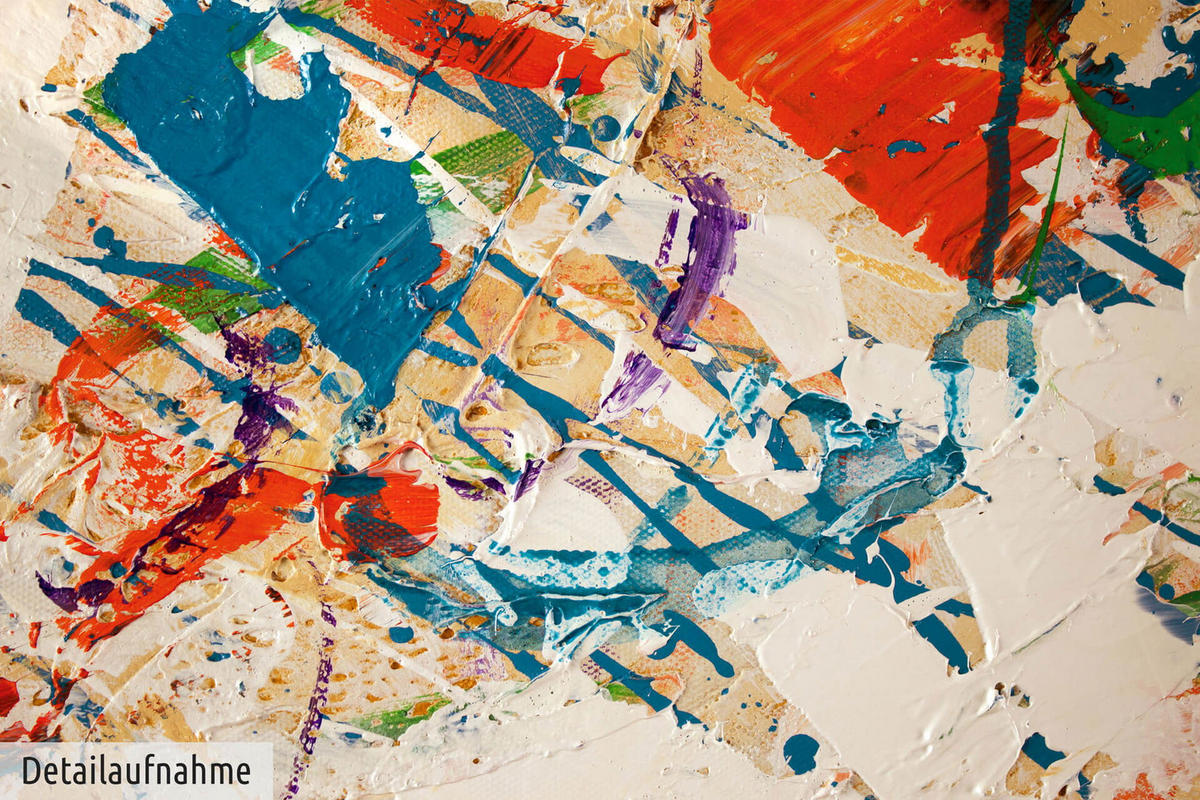ACRYLBILD HANDGEMALT 120/80 cm - Beige/Multicolor, Holz/Textil (120/80cm) - KUNSTLOFT
