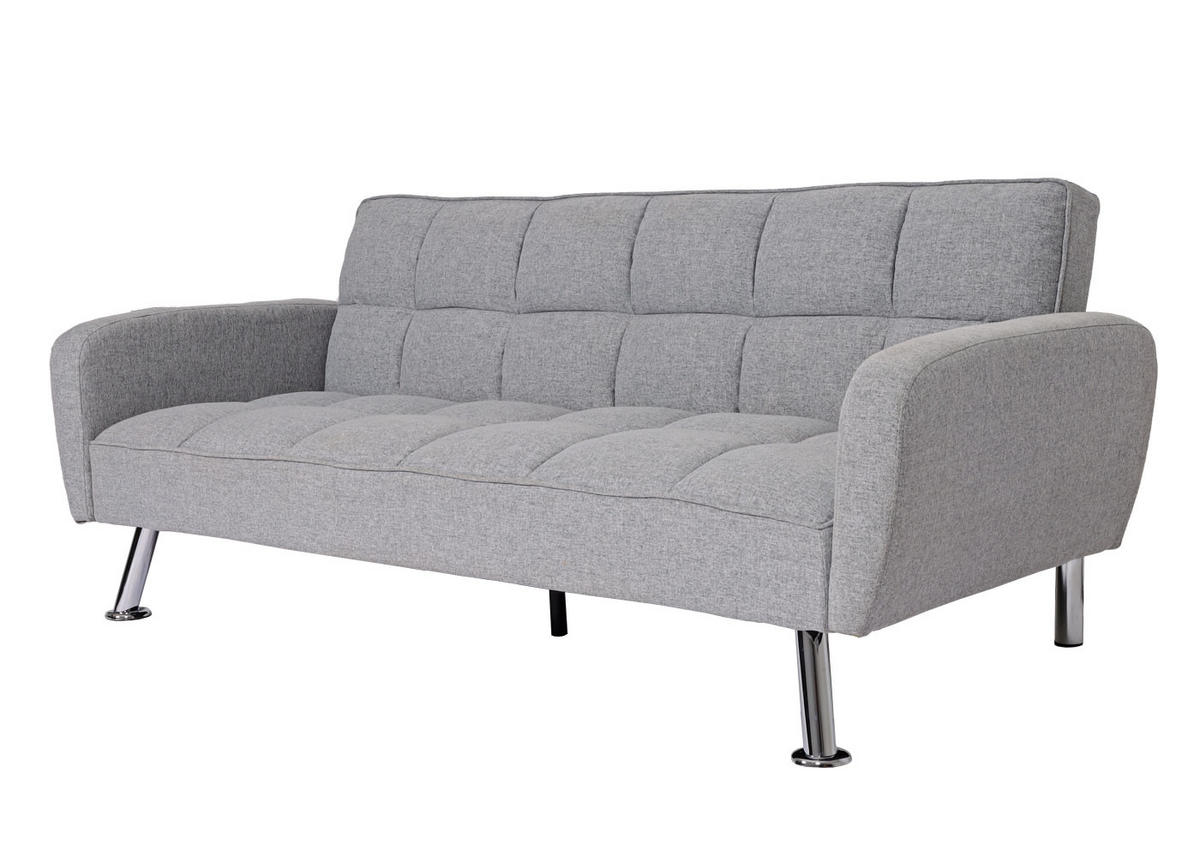 SOFA Hellgrau - Hellgrau, Textil (203/81/93cm) - MCW