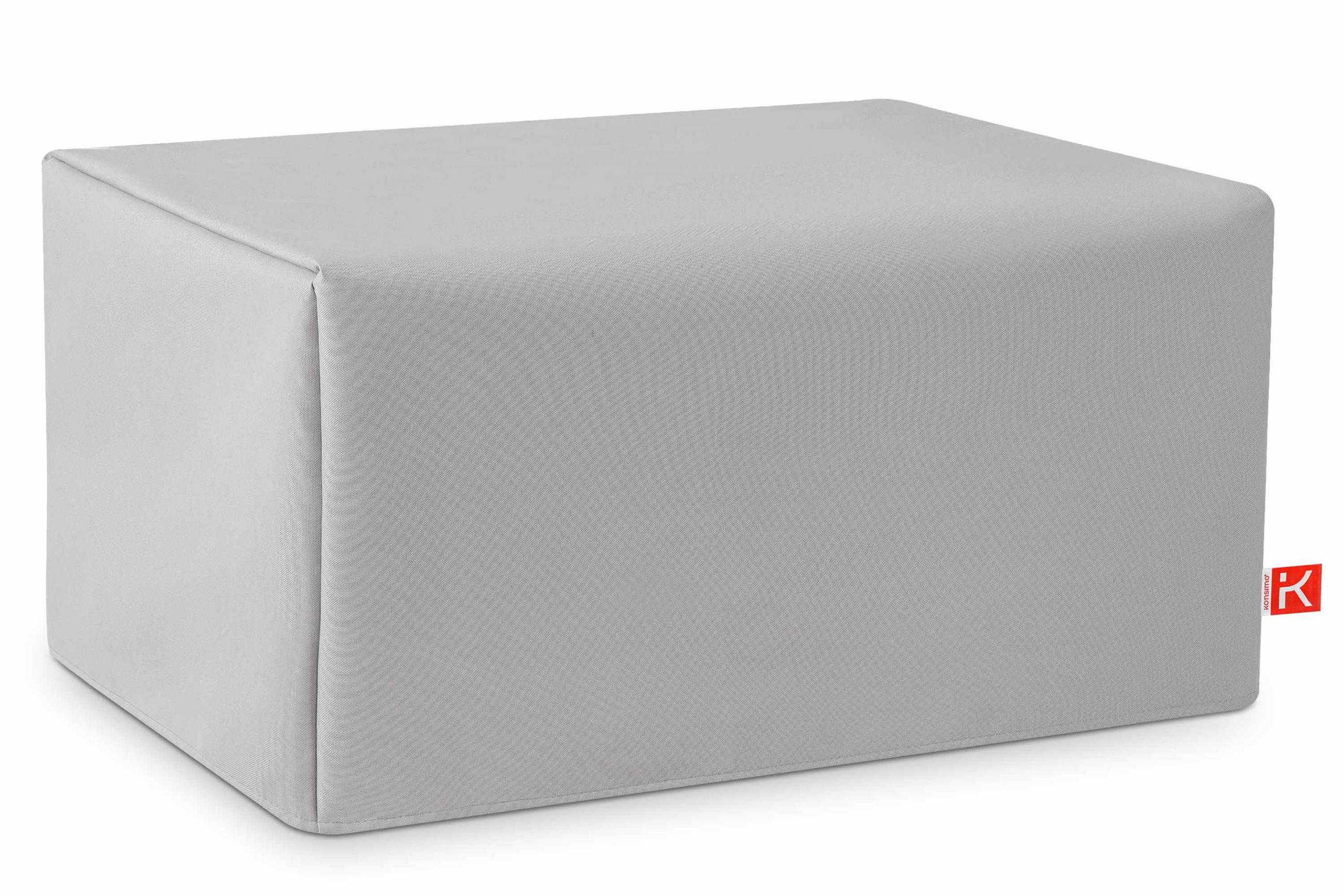 Konsimo® Abdeckung-Für-Gartentisch Hellgrau 93x63x44 cm
