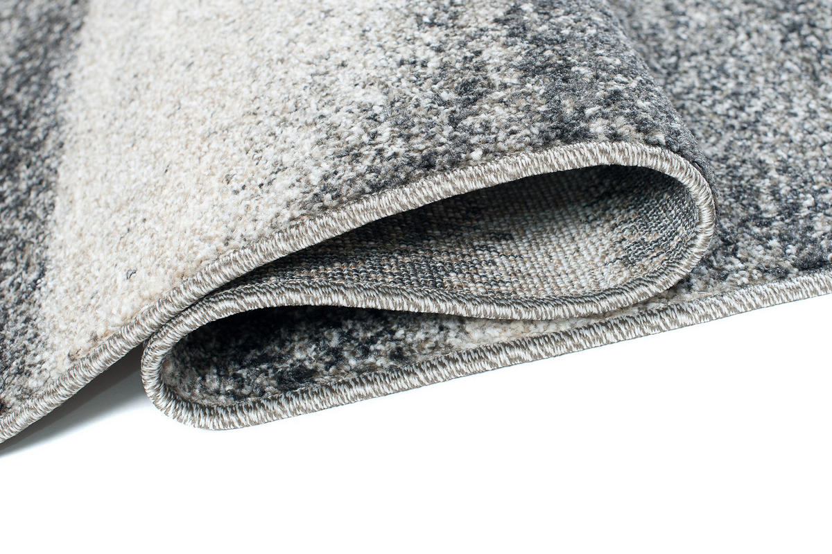 TEPPICHLÄUFER SARI dunkelgrau abstrakt 100/500 cm - Dunkelgrau, Textil (100/500cm) - Tapiso