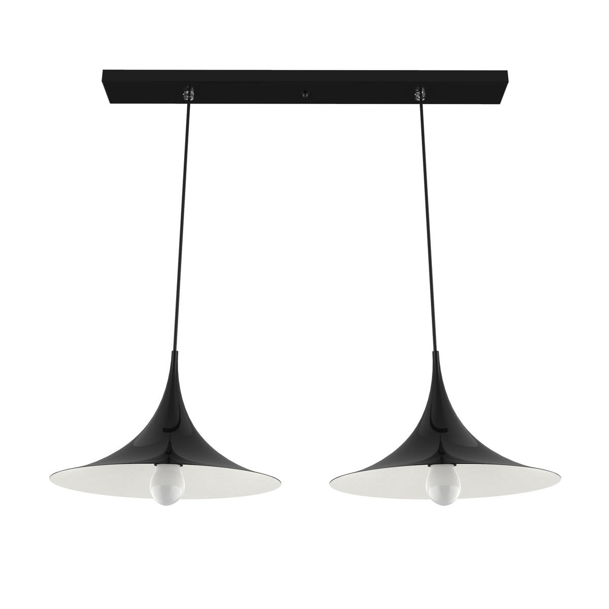 HÄNGELEUCHTE - Schwarz, Metall (33/70/16cm) - Lumicom