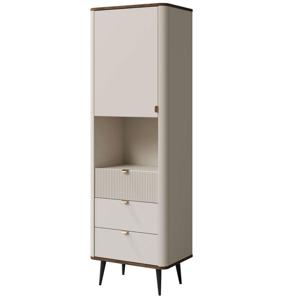 Feldmann-Wohnen Regal Beige, Braun 60x191x40 cm