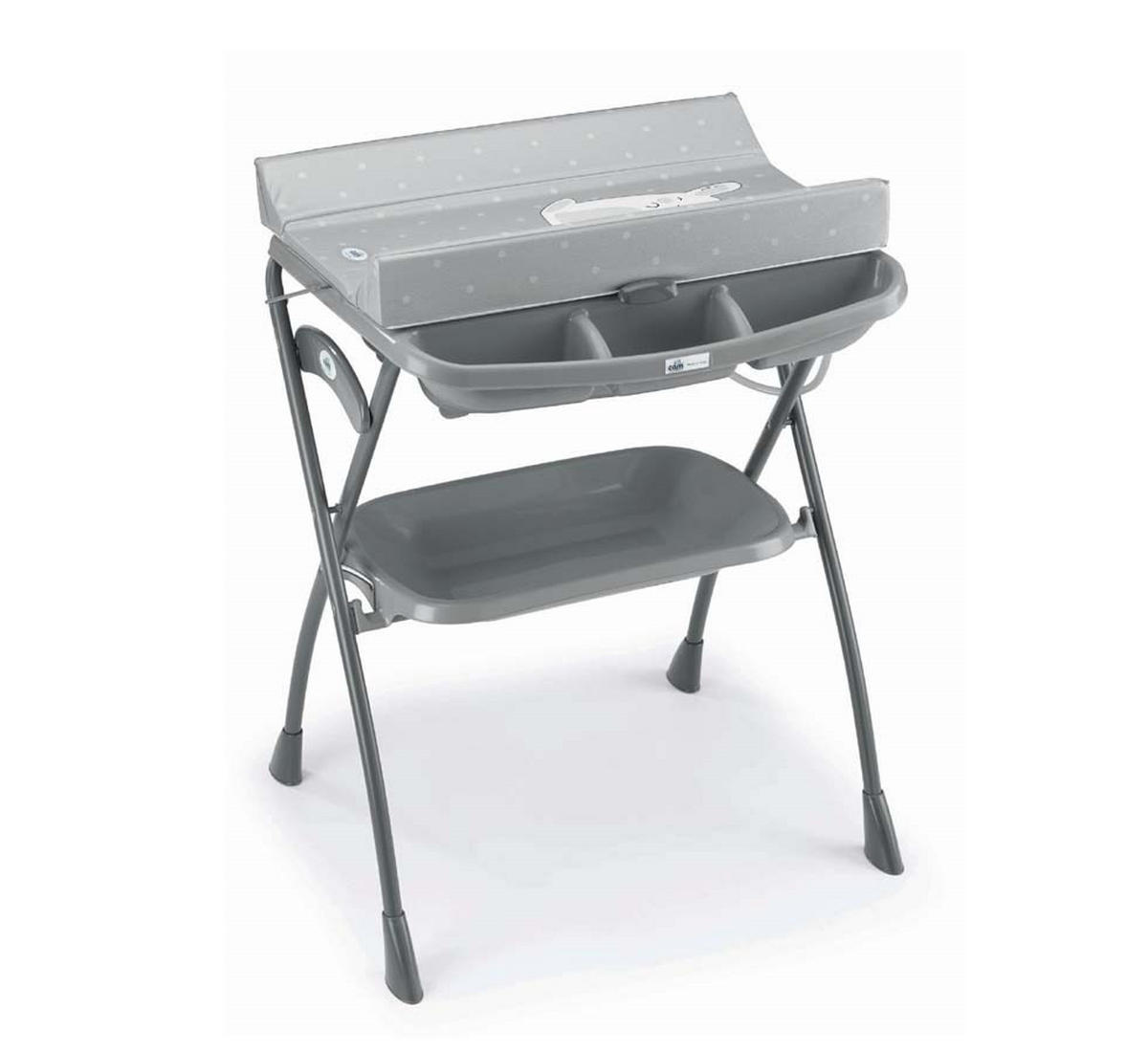 WICKELTISCH mit Badewanne Volare für Babys - Grau, Kunststoff (69/101/78cm) - Cam il Mondo del Bambino S.p.A.