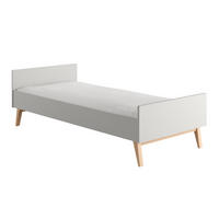 POSTEL 90/200 Swing Šedá a dřevo - šedá, kompozitní dřevo (90/200cm) - Petits-meubles