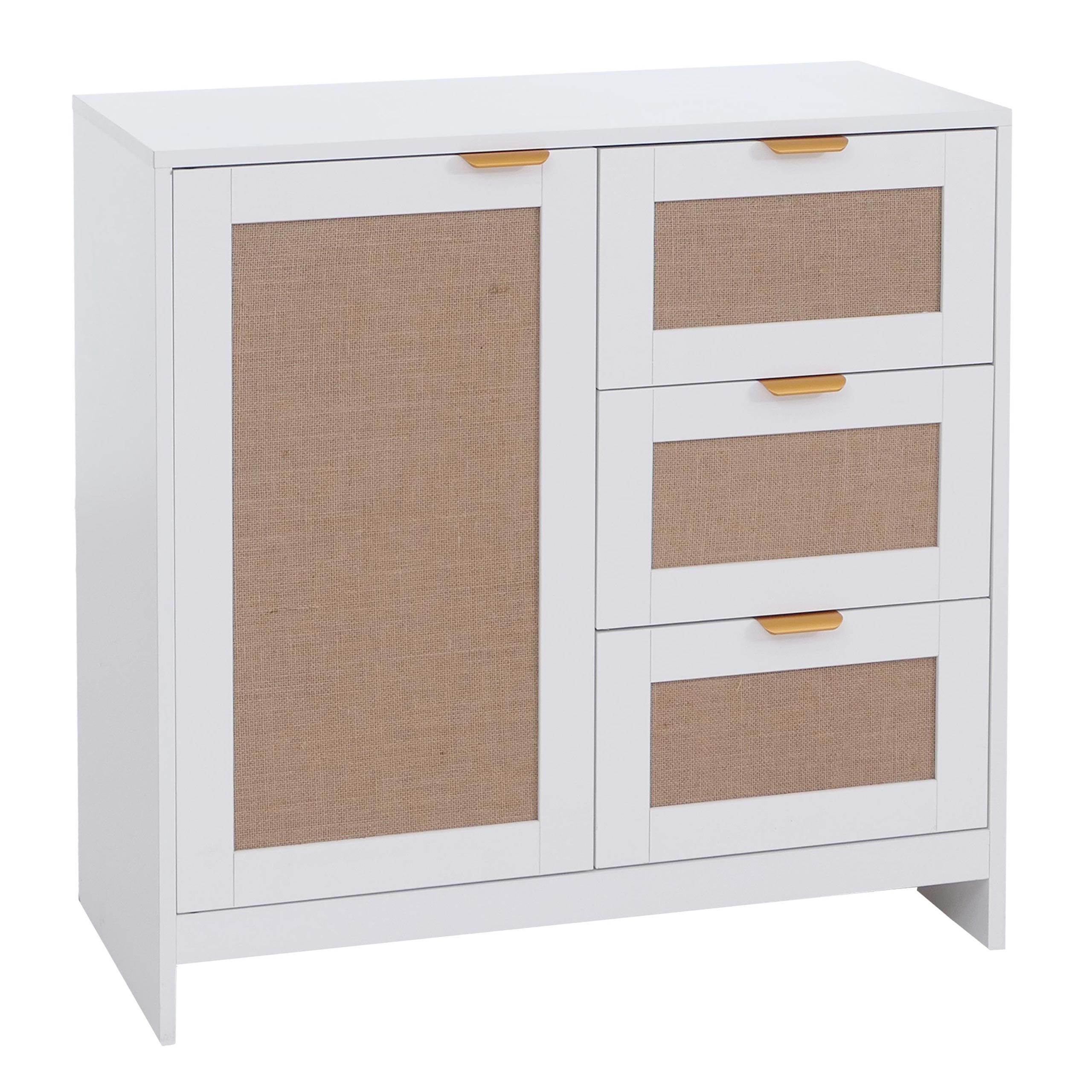 KOMODA Bílá - bílá, dřevo (80/80/40cm) - MCW